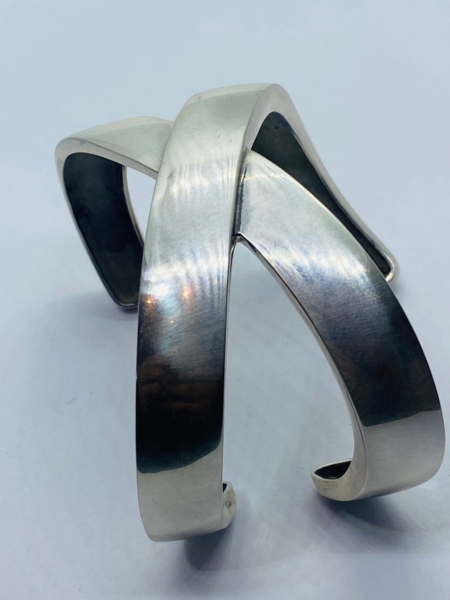 TIFFANY & Co STERLING PALOMA PICASSO GRAFFITI X CUFF BRACELET 1985 76.1G Rare