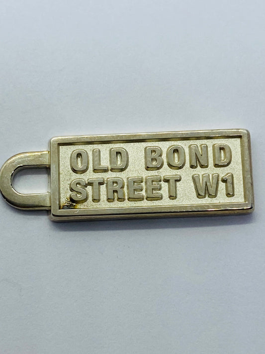 Tiffany & Co Silver Old Bond Street Pendant Charm For Necklace retired