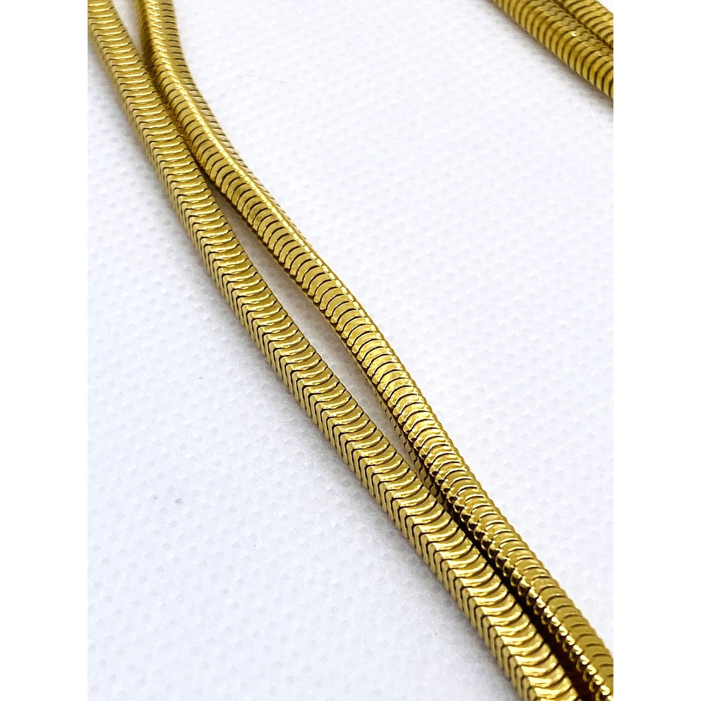 Tiffany & Co 18K 750 Yellow Gold Snake Chain 32.5" Long HEAVY! RARE