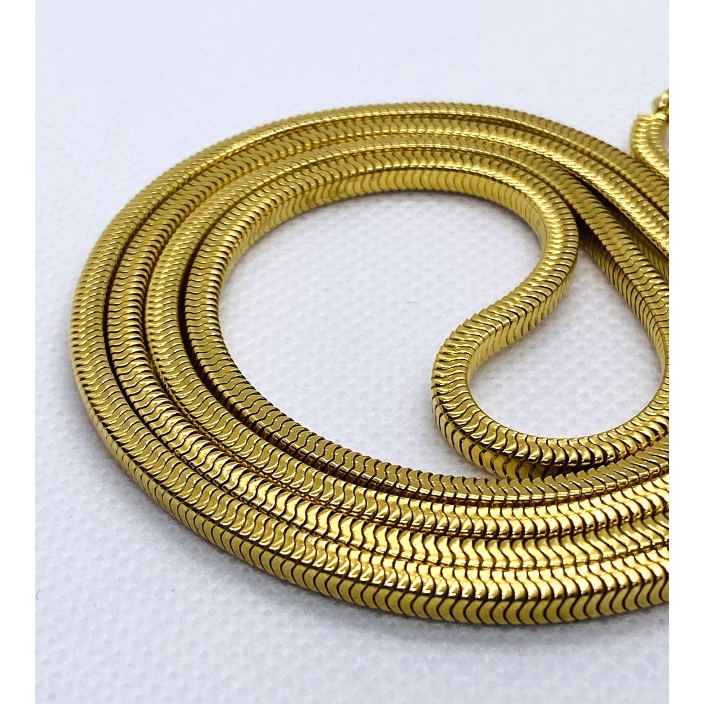Tiffany & Co 18K 750 Yellow Gold Snake Chain 32.5" Long HEAVY! RARE