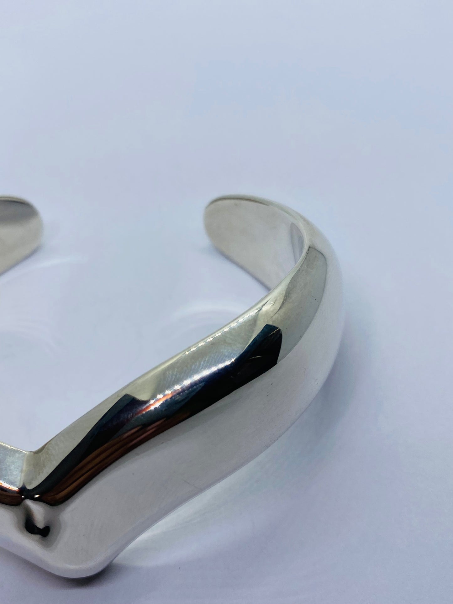 Tiffany & Co. Elsa Peretti Sterling Silver Wing Wave Cuff Bangle Bracelet