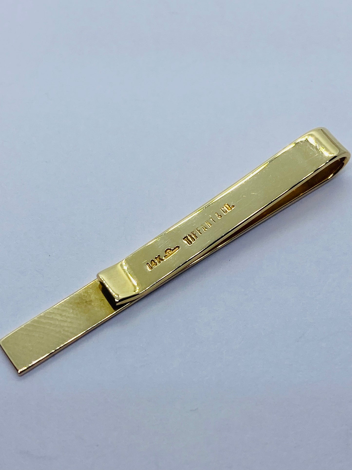 Tiffany & Co. 14k Yellow Gold Money Clip 1.75” Long