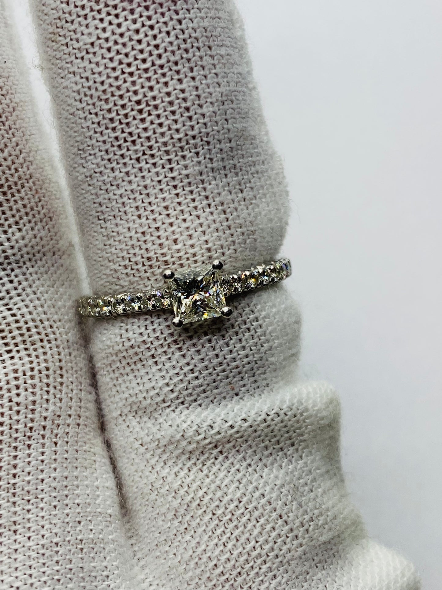 Tiffany & Co. Novo Princes Diamond Engagement Ring  Platinum