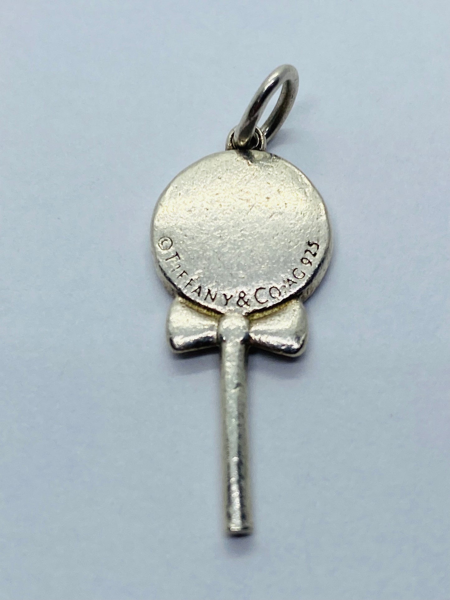 Tiffany and Co. Blue Enamel Lollipop Charm Great Condition