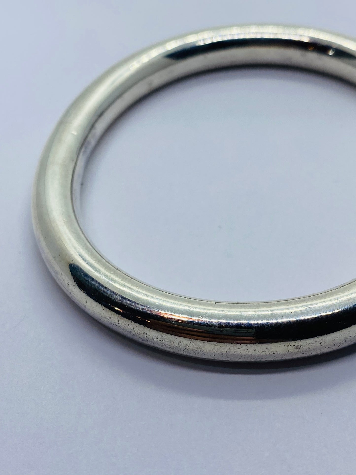 Tiffany & Co. Round Tube Oval Classic Bangle Brace 7 1/4” Bracelet