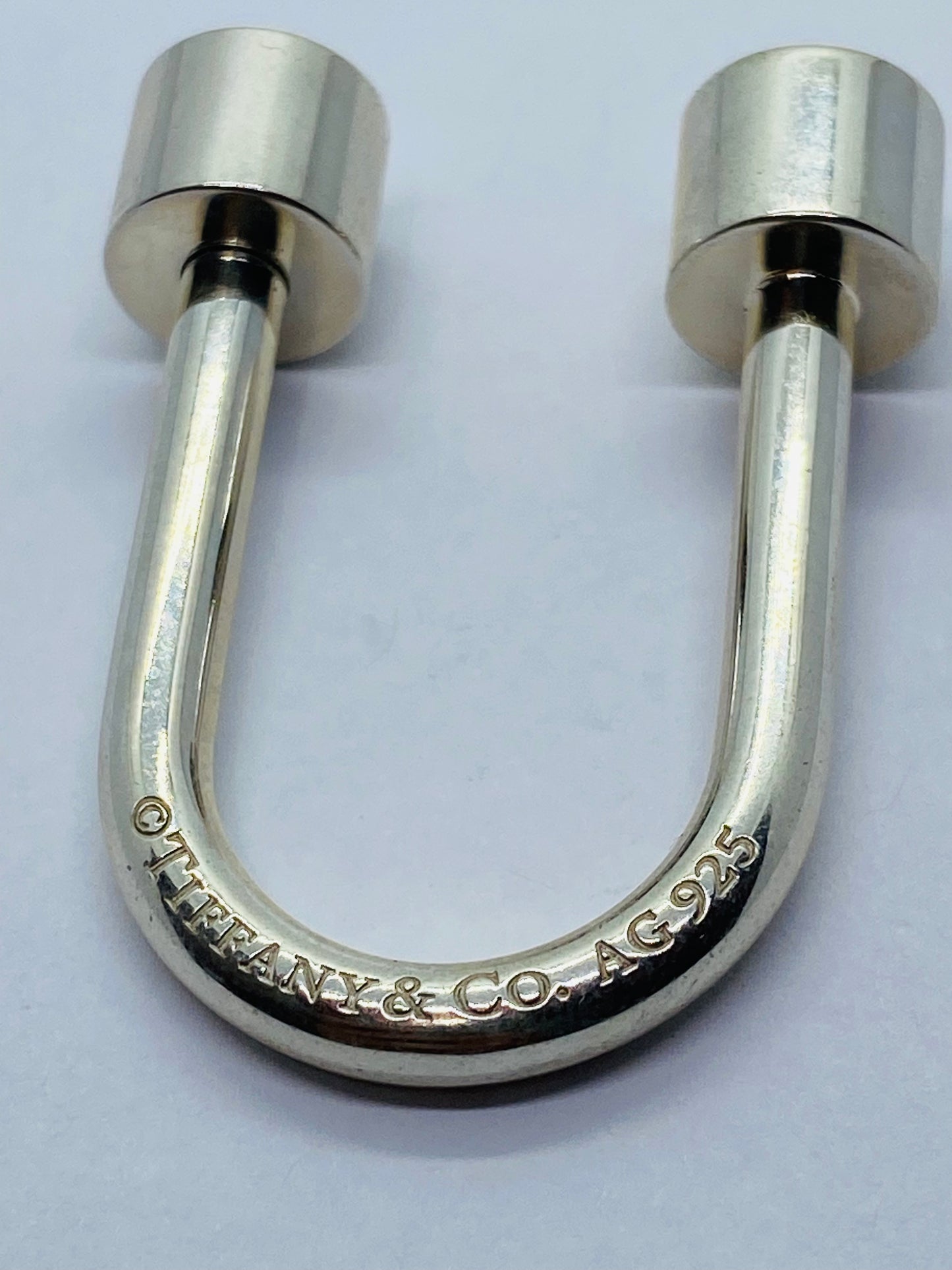TIFFANY & CO. STERLING SILVER PLEASE RETURN TO. CIRCLE KEYRING