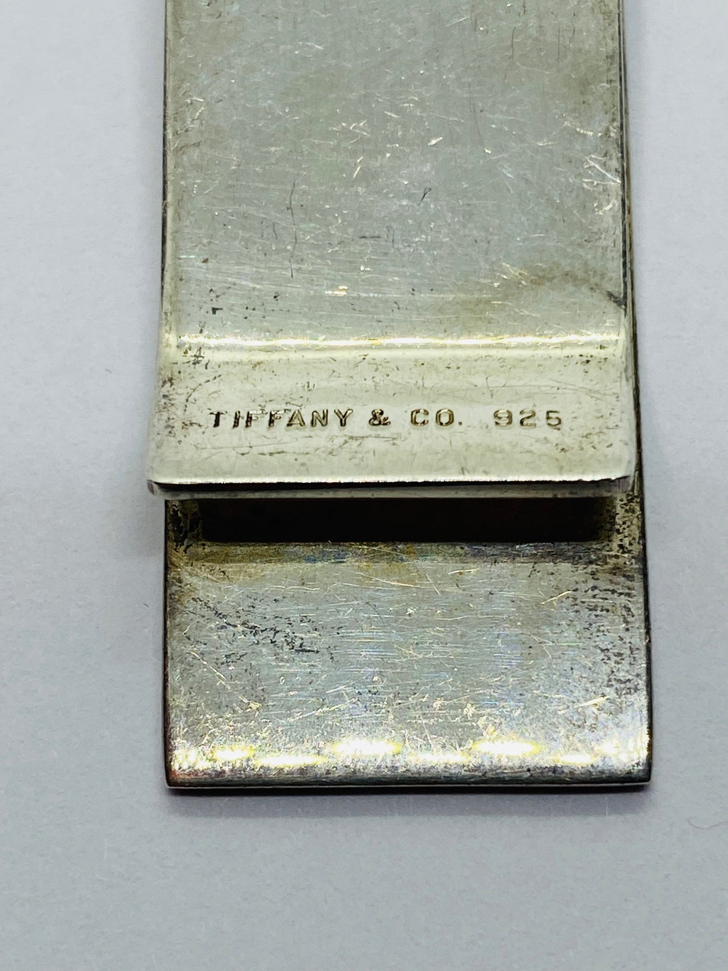 Tiffany & Co Diamond Ace Spade Heart Silver Enamel Poker Card Money Clip