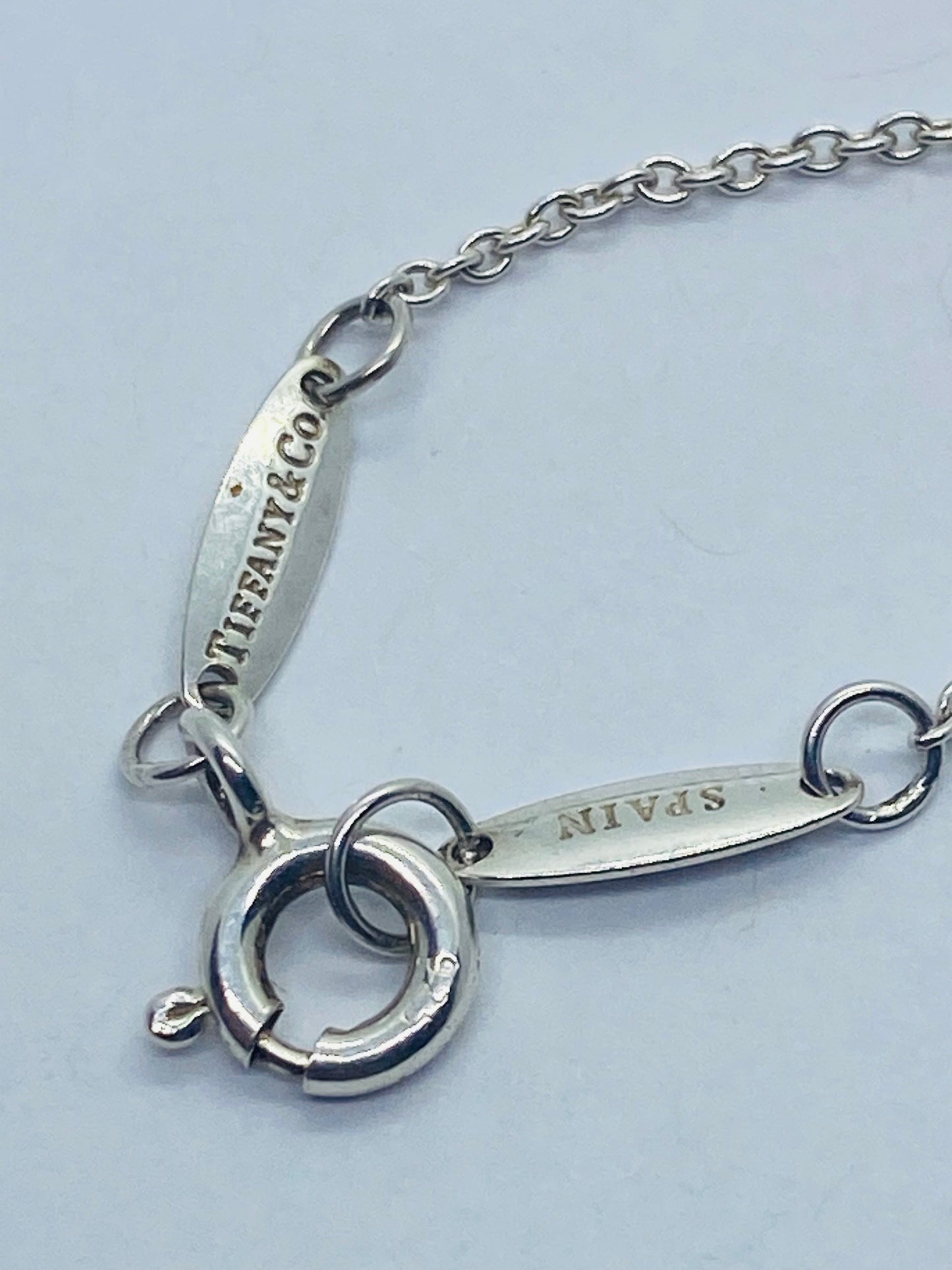 Tiffany & Co Elsa Peretti Sterling Silver Two Carat FACET Necklace 16”
