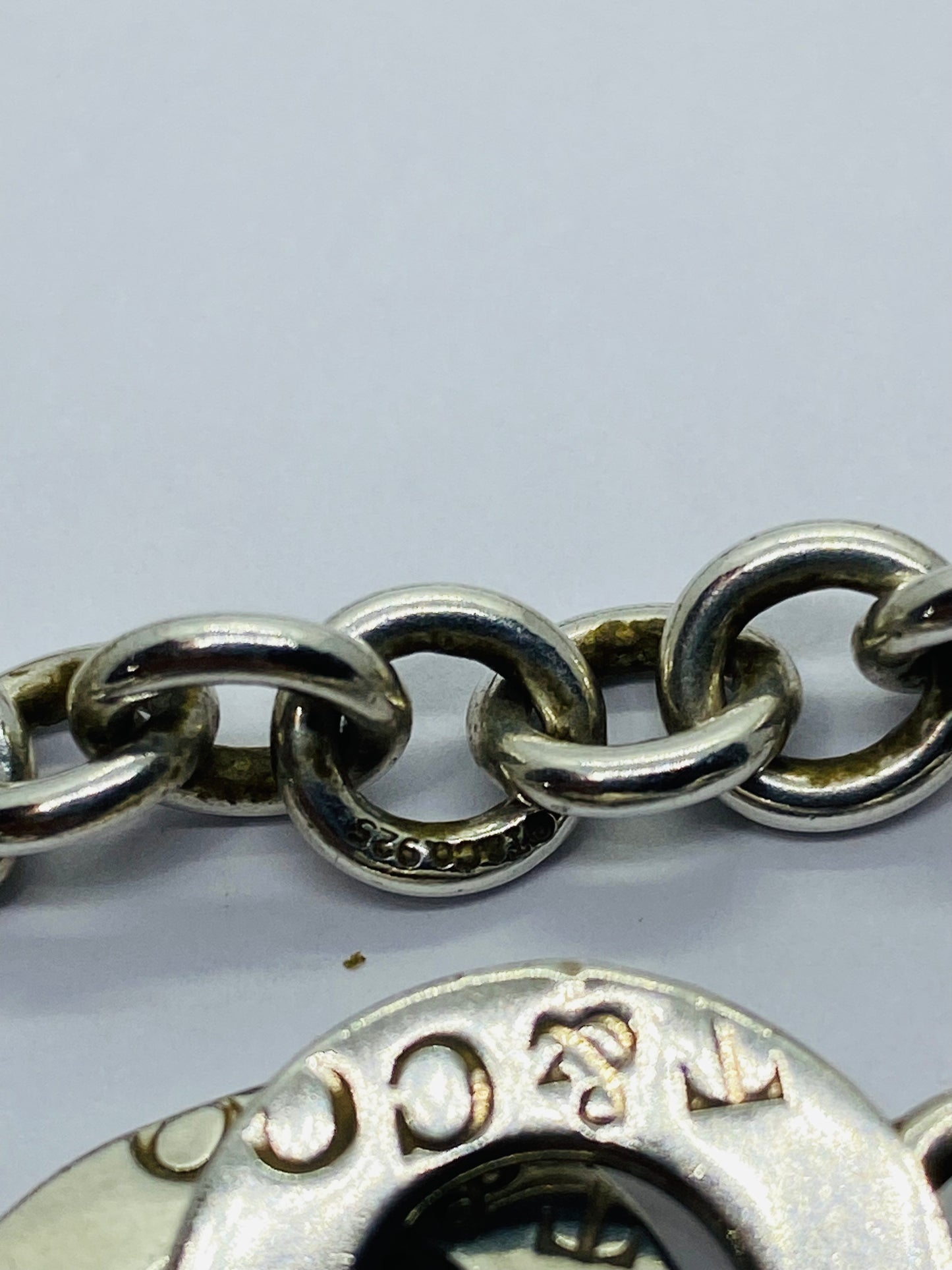Tiffany Co. 1837 Sterling Silver Interlocking Circles Chain Necklace 17”