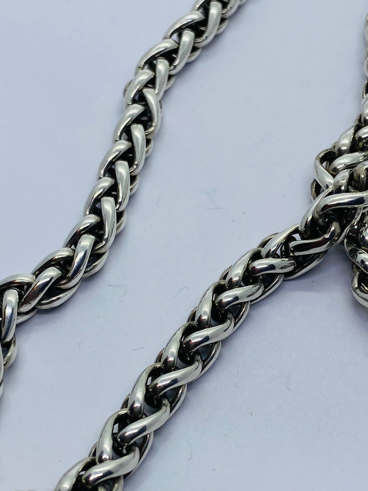 Authentic DAVID YURMAN 18" WHEAT NECKLACE WITH 585 14K Yellow GOLD 6mm