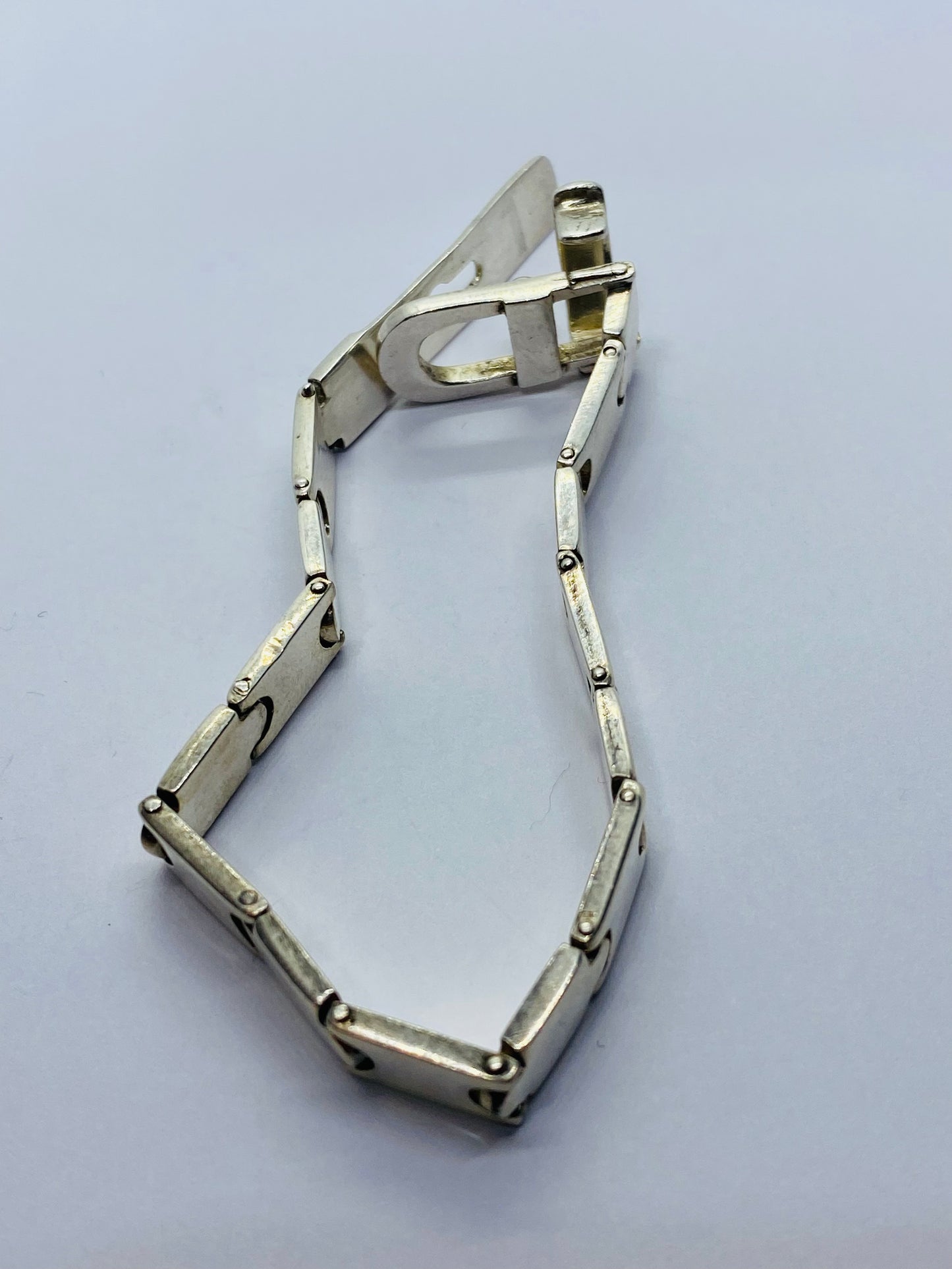 Tiffany & Co Belt Buckle 925 Sterling Silver Bracelet 6” 15mm Wide RARE