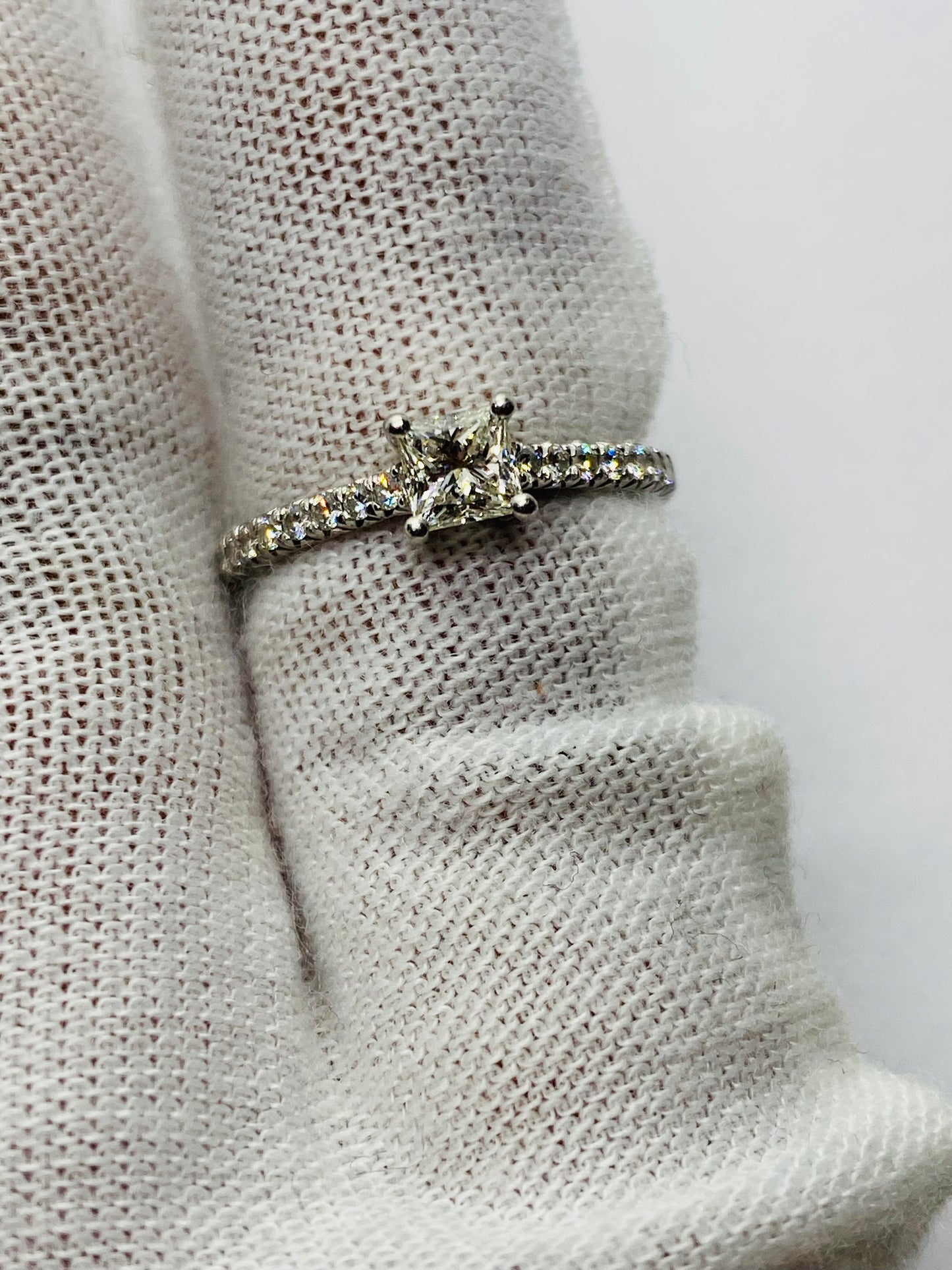 Tiffany & Co. Novo Princes Diamond Engagement Ring  Platinum
