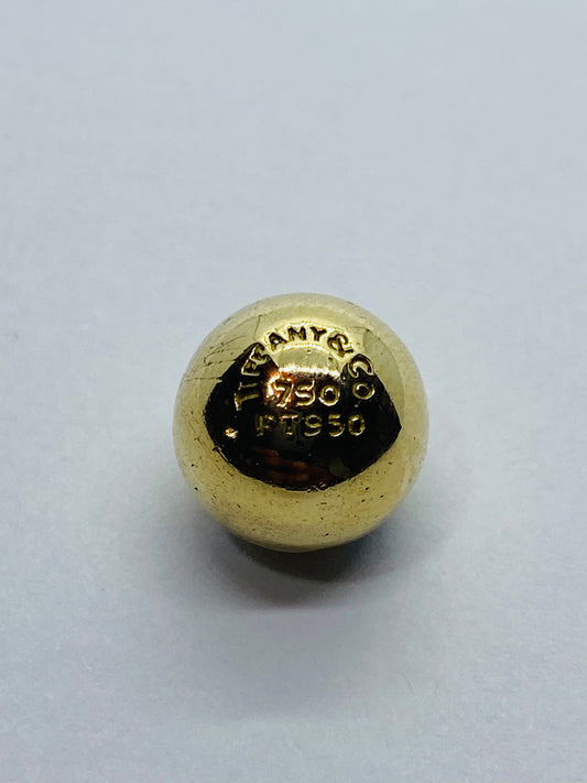 Tiffany & Co. Etoile Ball Diamond Pendant 18K Yellow Gold Platinum 950 Read!