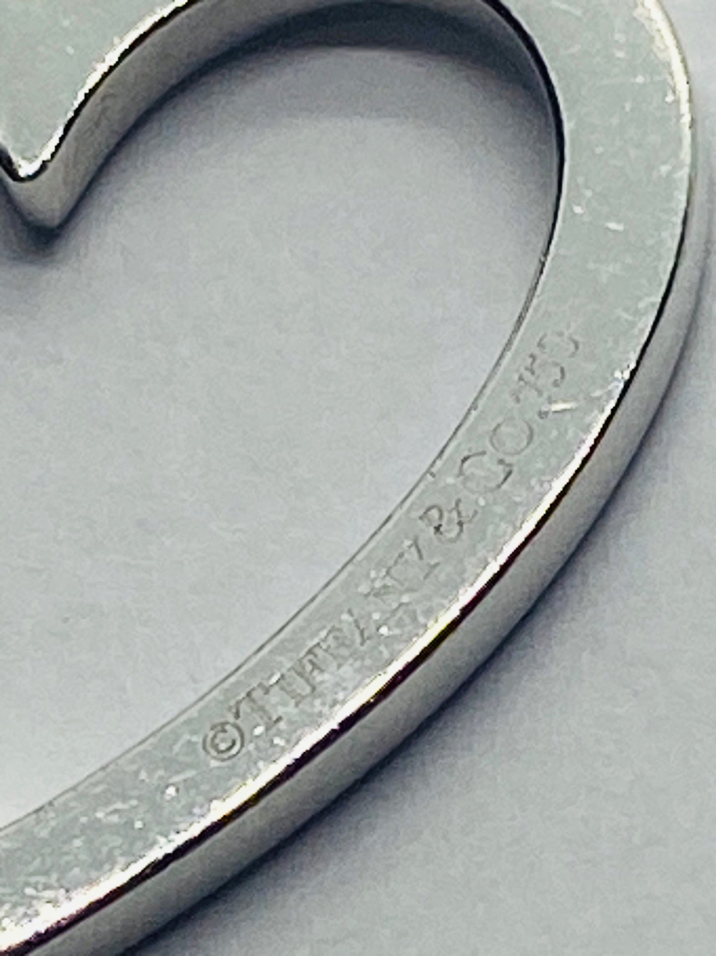 Tiffany & Co. 18K 750 White Gold Triple Sentimental Heart Pendant Necklace