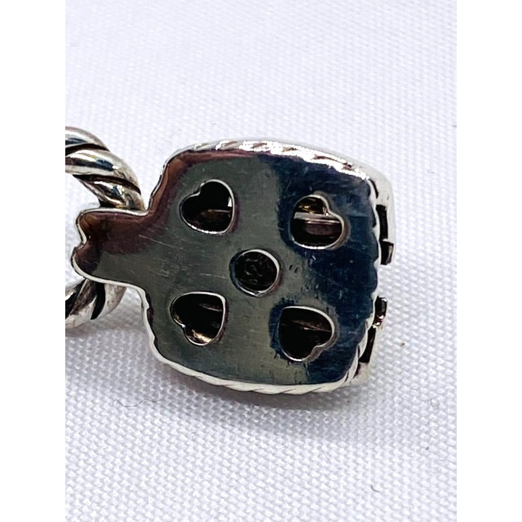 David Yurman Citrine Stones Albion Cable Bracelet Sterling 18K