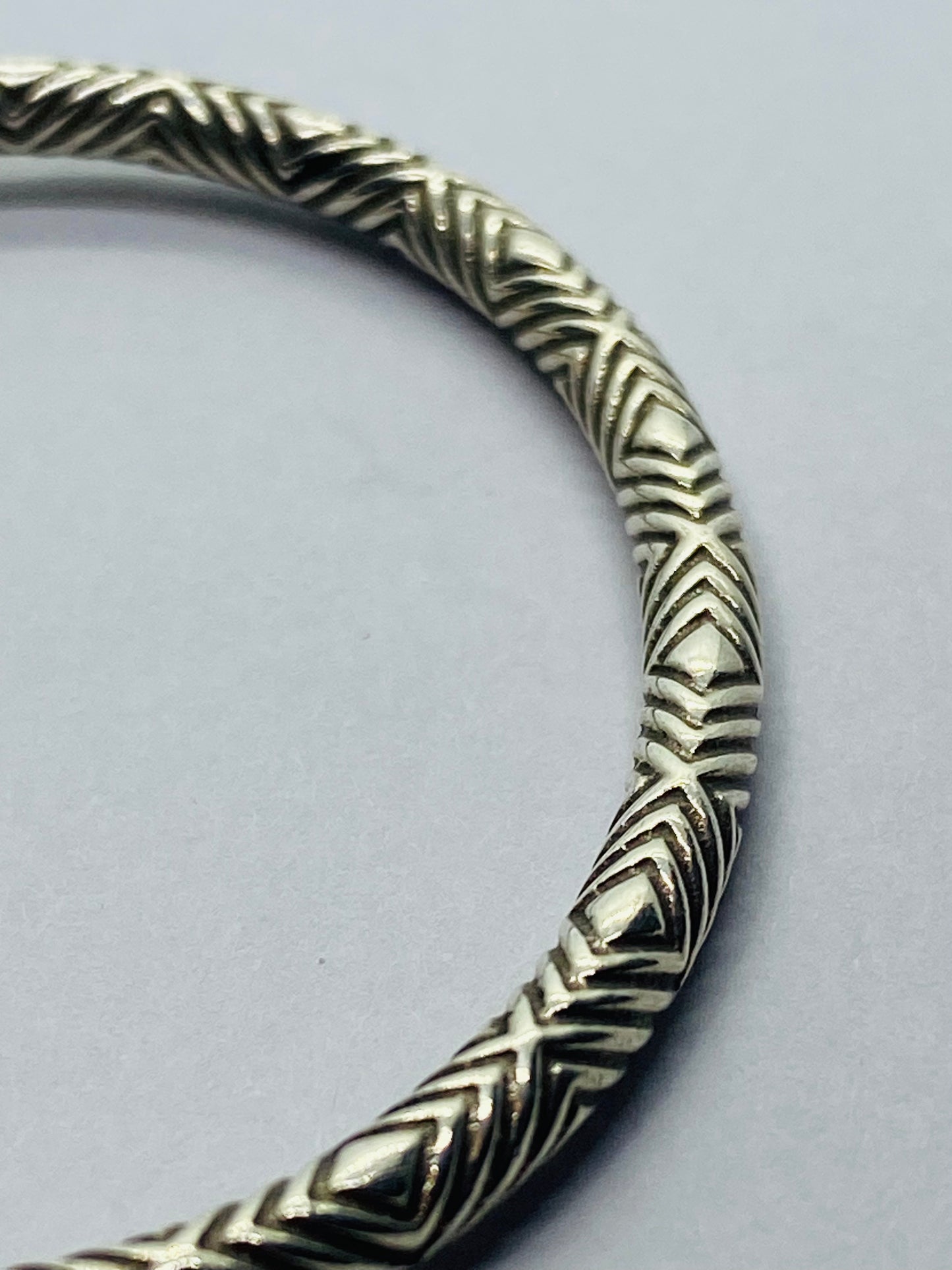 Tiffany & Co. Textured HardWear Ball Cuff Bracelet Sterling Silver 925 SMALL 5.5