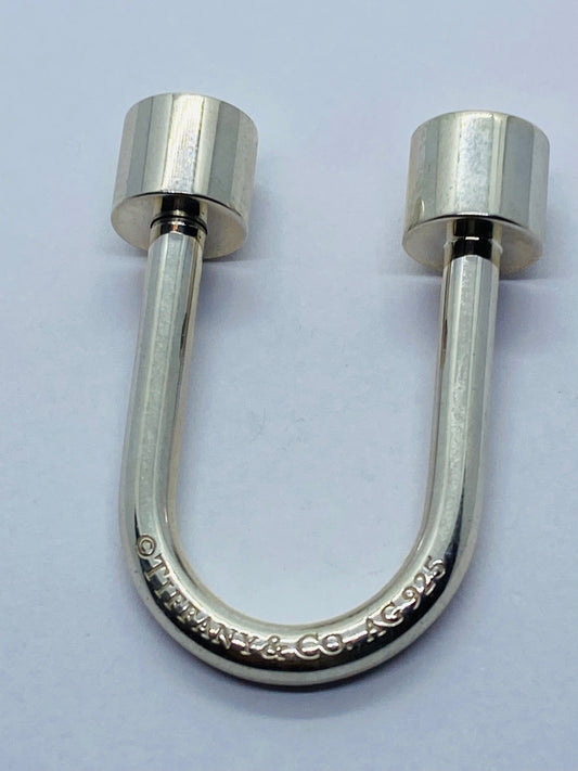 TIFFANY & CO. STERLING SILVER PLEASE RETURN TO. CIRCLE KEYRING