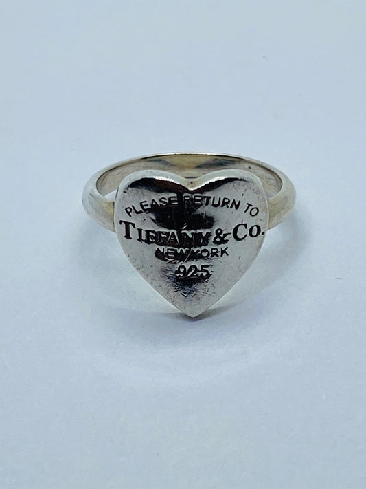 Tiffany & Co. Ring ,Size 4.25 Please Return To Tiffany & Co” New York , 925