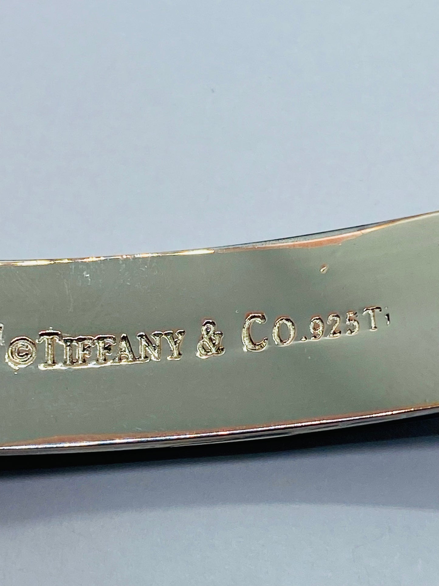 Tiffany 1837 Black Titanium Galaxy Dog Tag Pendant Surfer Mint Condition