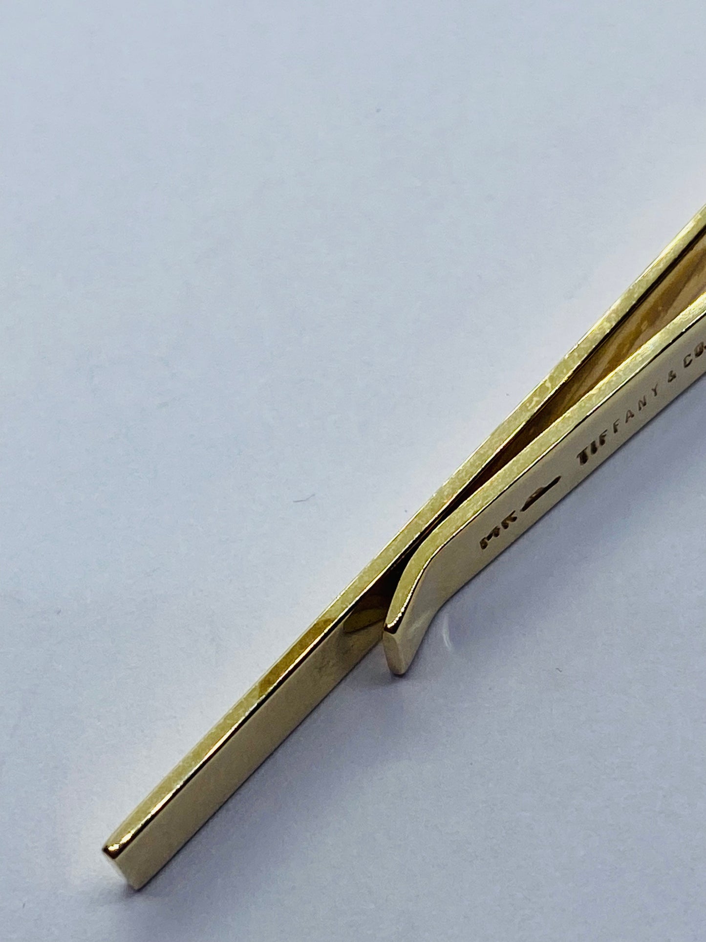Tiffany & Co. 14k Yellow Gold Money Clip 1.75” Long