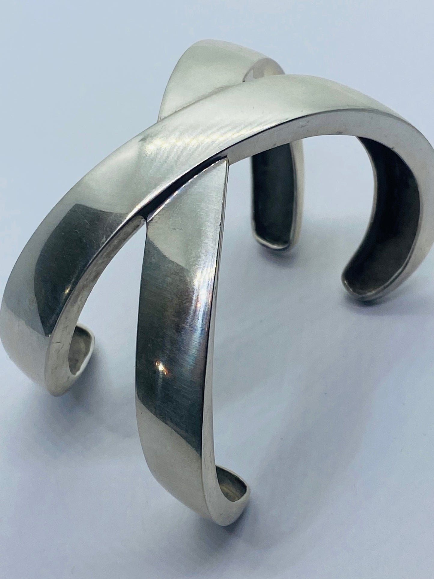 TIFFANY & Co STERLING PALOMA PICASSO GRAFFITI X CUFF BRACELET 1985 76.1G Rare