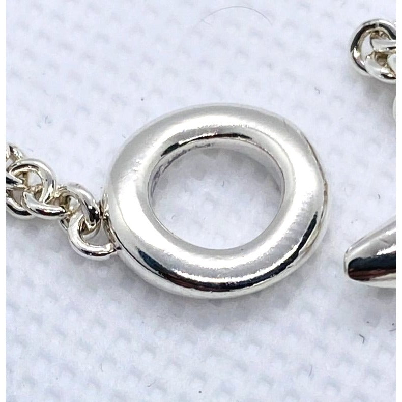 Tiffany & Co Sterling Silver 925 Frank Gehry Rubber Fish Bracelet 6.25"