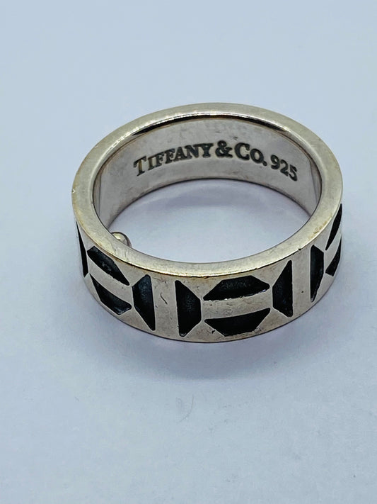 Tiffany & Co Sterling Silver Paloma Picasso Zellige Band Ring Size 4 READ!!!!!