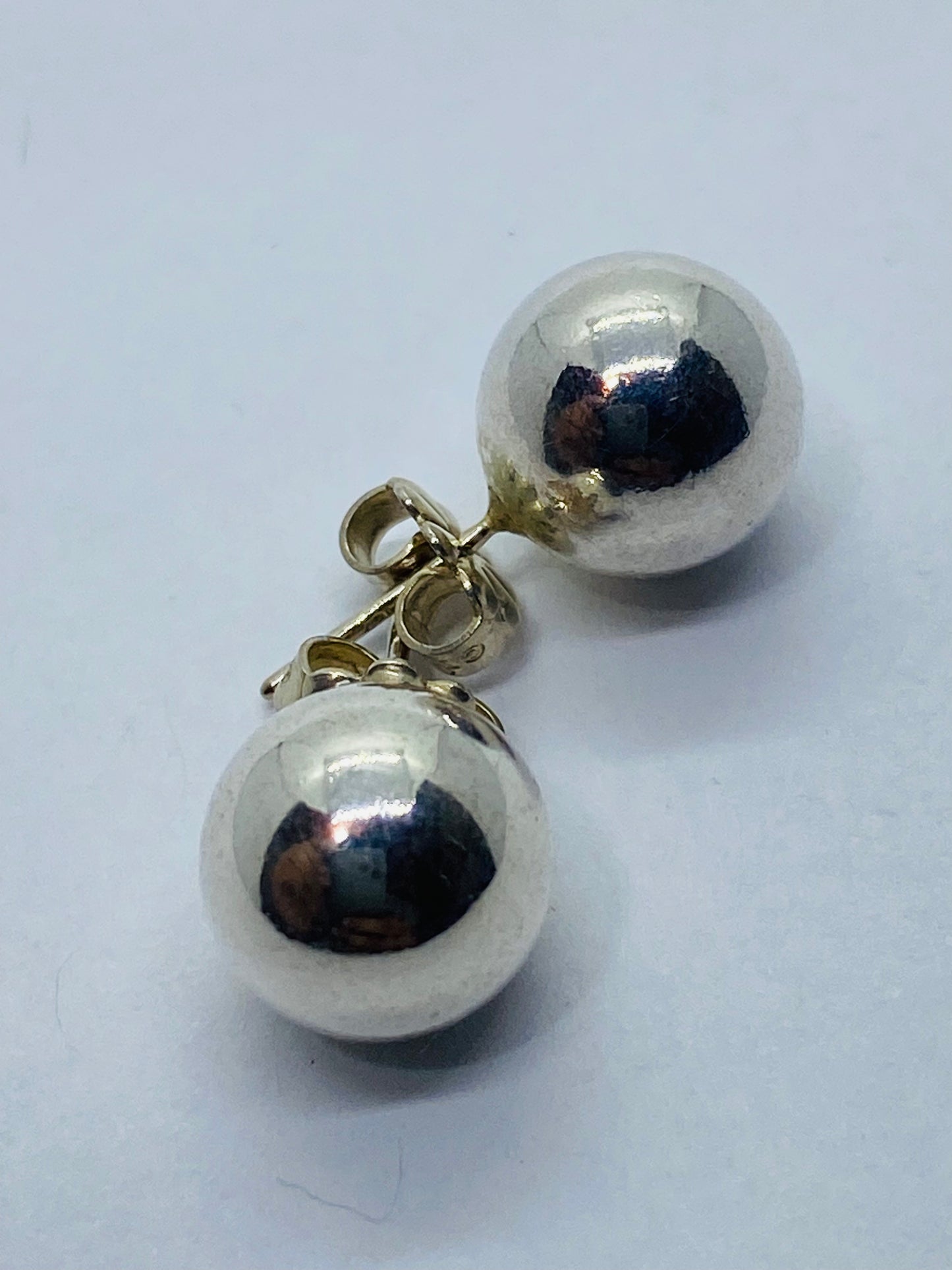 Tiffany & Co. Ball Stud Earrings Bead Hardwear hard wear Sterling Silver 10mm