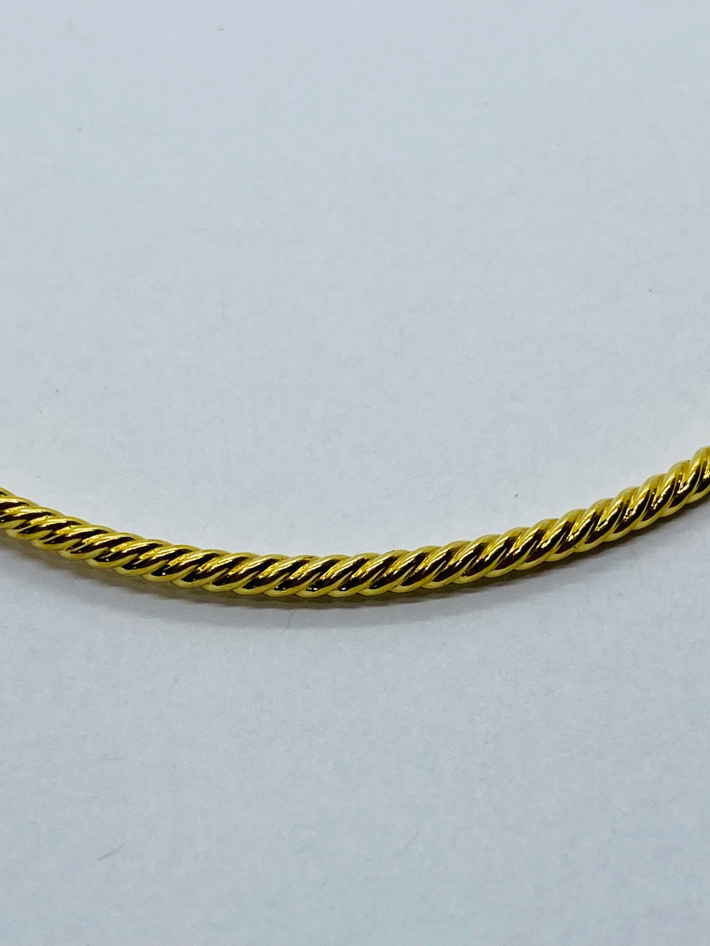 David Yurman 18K Yellow Gold Cable Classics 2mm Bangle Bracelet Free Shipping