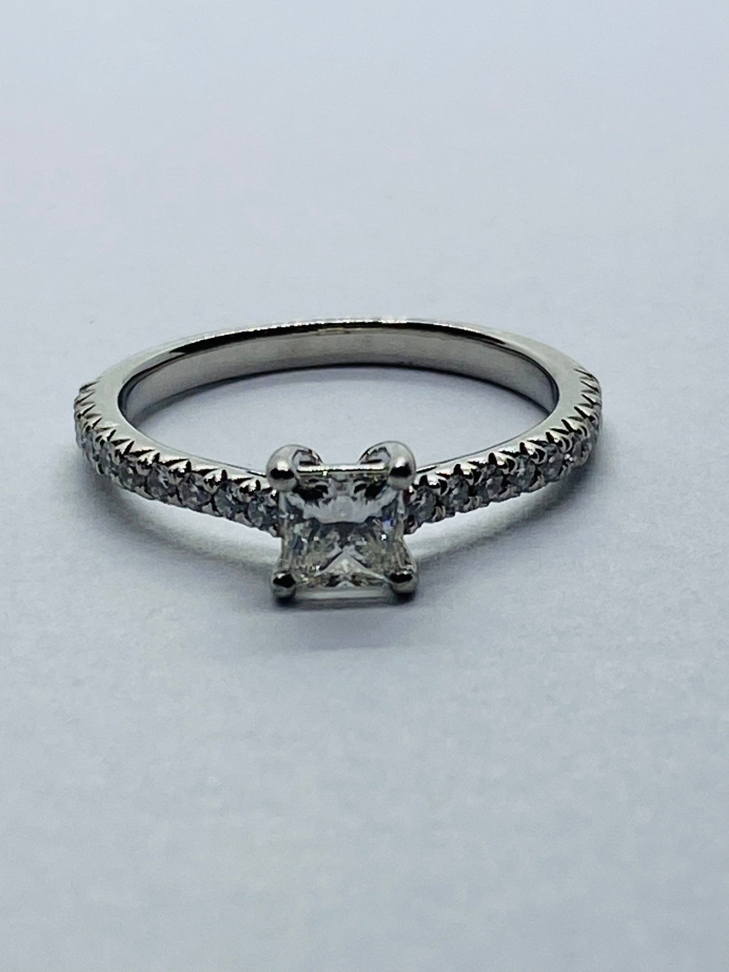 Tiffany & Co. Novo Princes Diamond Engagement Ring  Platinum