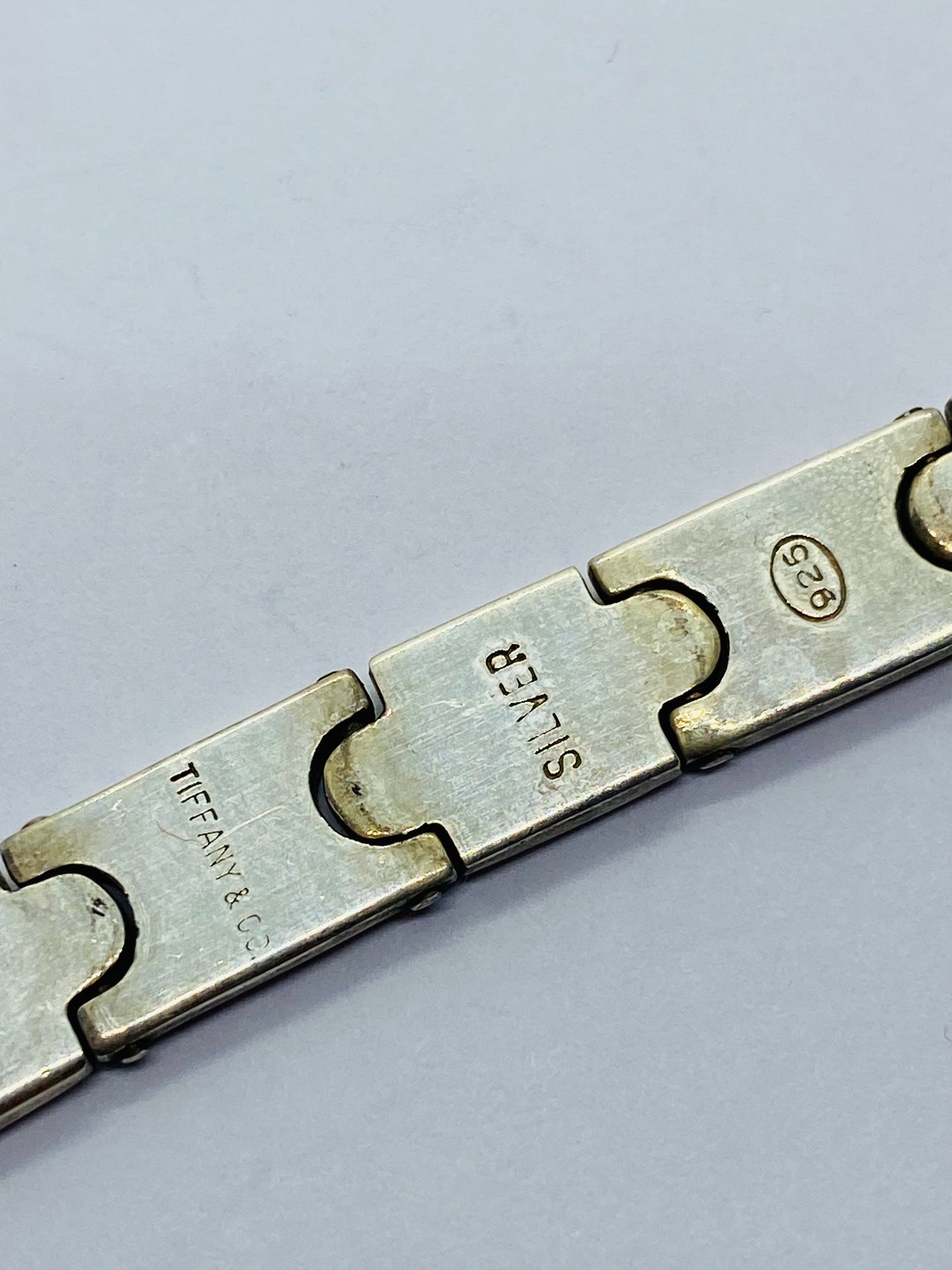 Tiffany & Co Belt Buckle 925 Sterling Silver Bracelet 6” 15mm Wide RARE