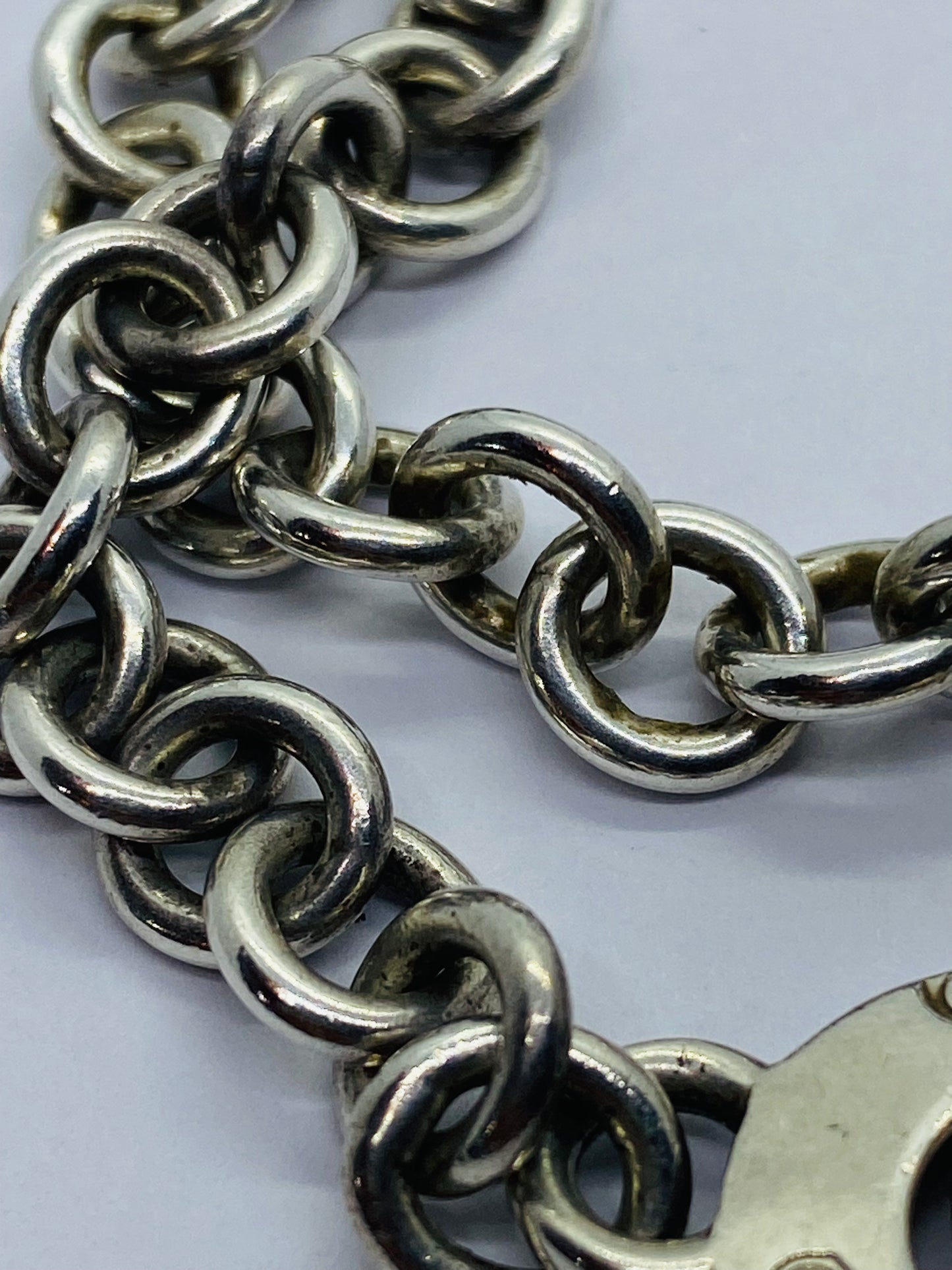 Tiffany Co. 1837 Sterling Silver Interlocking Circles Chain Necklace 17”