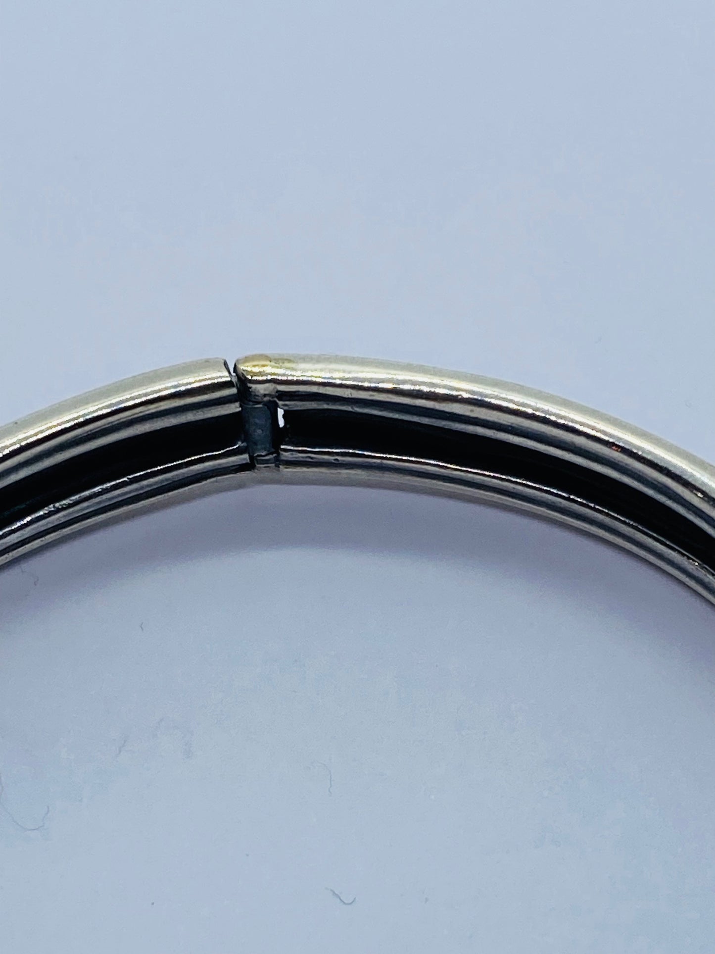 DAVID YURMAN STERLING SILVER 14K YELLOW GOLD CABLE SMOOTH BUCKLE BRACELET 7.5MM