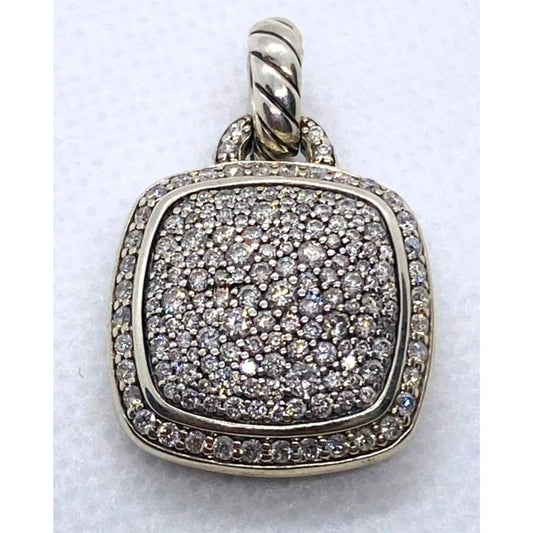David Yurman Albion Pendant Enhancer With Pave Diamonds, 17mm