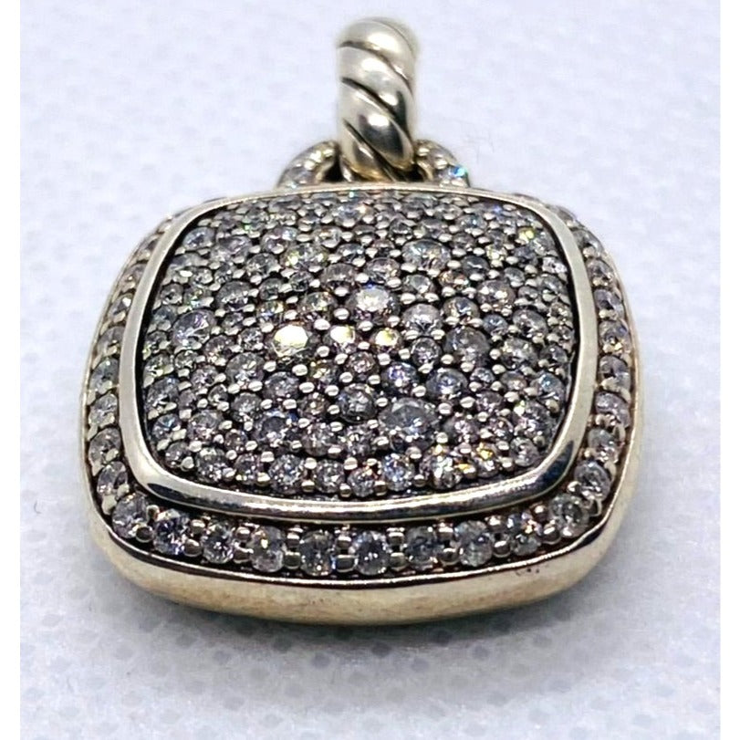 David Yurman Albion Pendant Enhancer With Pave Diamonds, 17mm