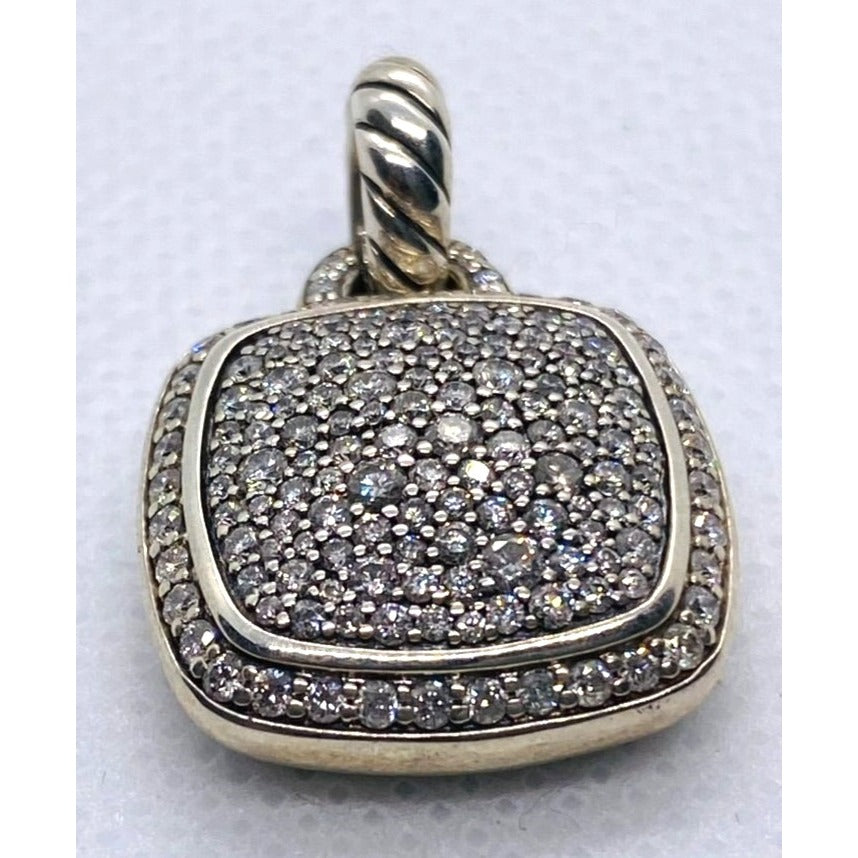 David Yurman Albion Pendant Enhancer With Pave Diamonds, 17mm
