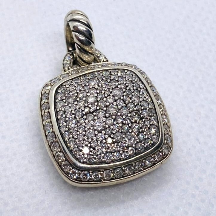David Yurman Albion Pendant Enhancer With Pave Diamonds, 17mm
