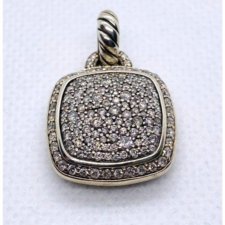 David Yurman Albion Pendant Enhancer With Pave Diamonds, 17mm