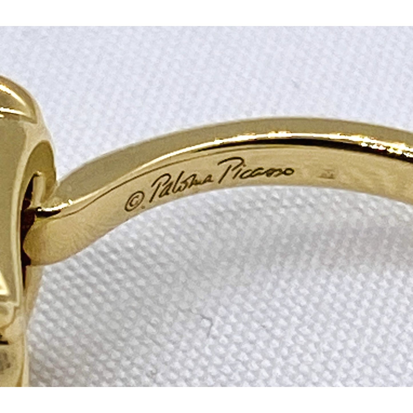 Tiffany & Co 18K 750 Sugar Stacks Hammered Ring Size 8.75