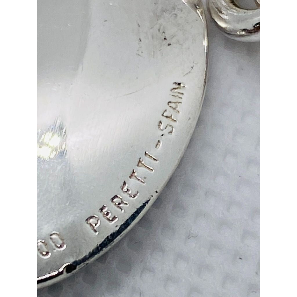 Tiffany & Co Silver Rolo Bracelet with Zodiac Aquarius charm 7.5"
