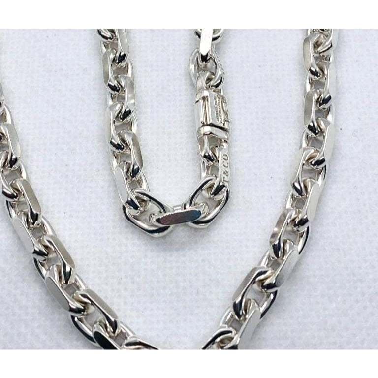 Tiffany & Co Makers Sterling Silver 925 18K 750 Necklace Chain