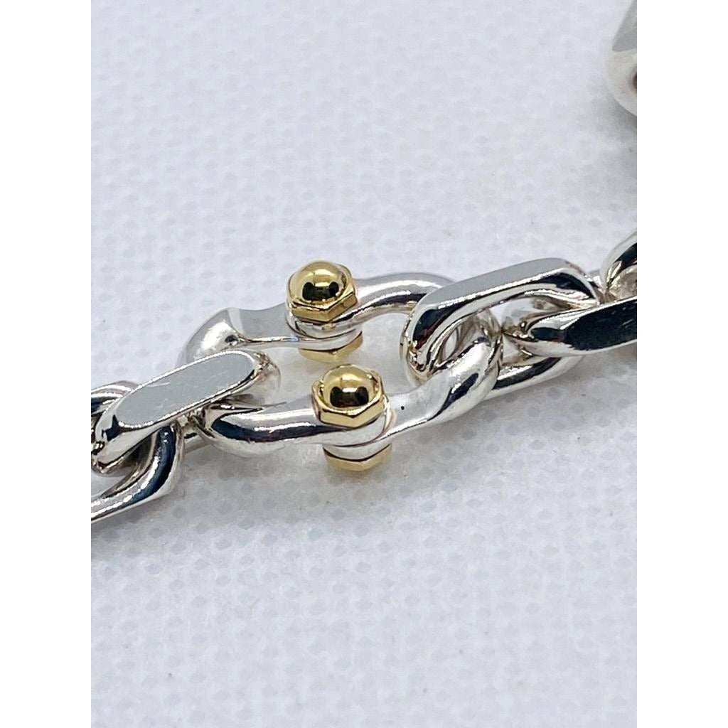 Tiffany & Co Makers Sterling Silver 925 18K 750 Necklace Chain