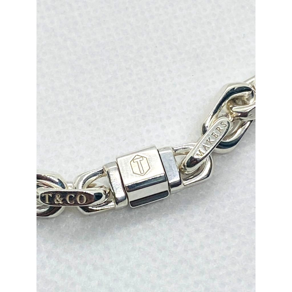Tiffany & Co Makers Sterling Silver 925 18K 750 Necklace Chain
