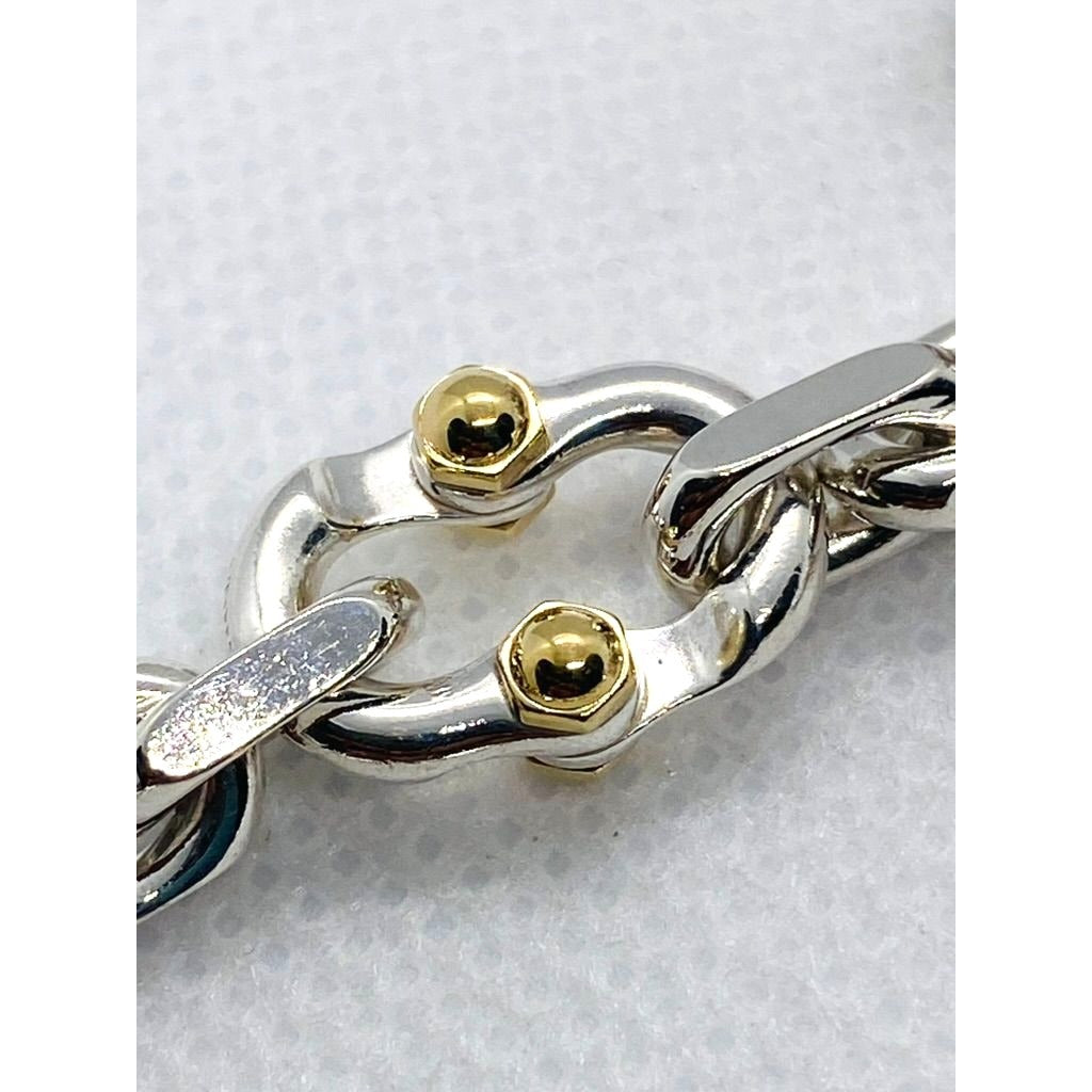 Tiffany & Co Makers Sterling Silver 925 18K 750 Necklace Chain