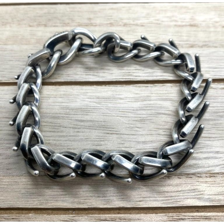 Tiffany & Co Sterling Silver 925 Forge Medium Motif Bracelet  8,25"