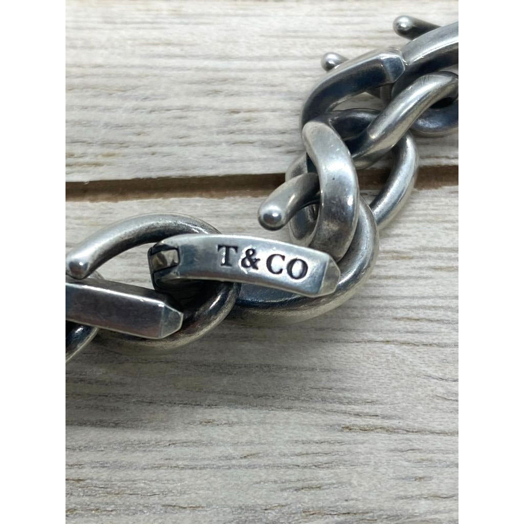 Tiffany & Co Sterling Silver 925 Forge Medium Motif Bracelet  8,25"