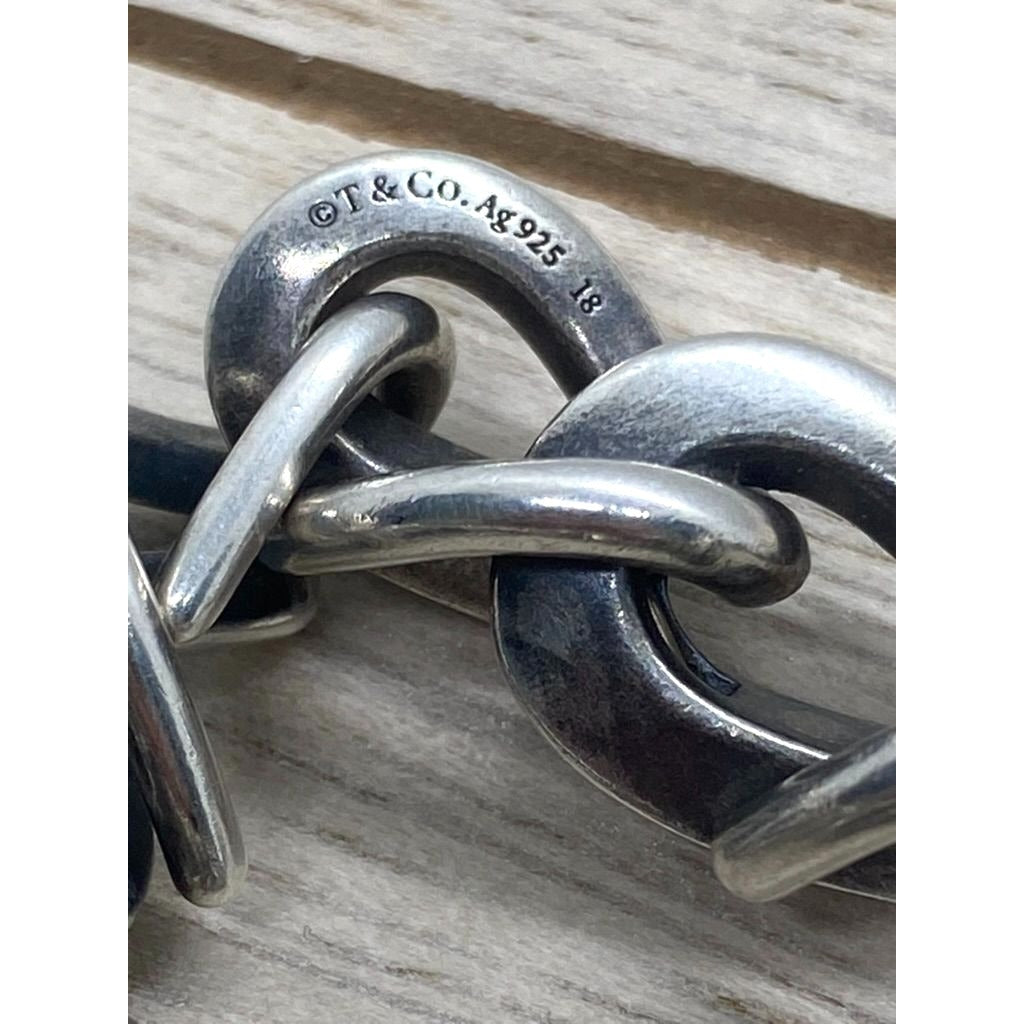 Tiffany & Co Sterling Silver 925 Forge Medium Motif Bracelet  8,25"