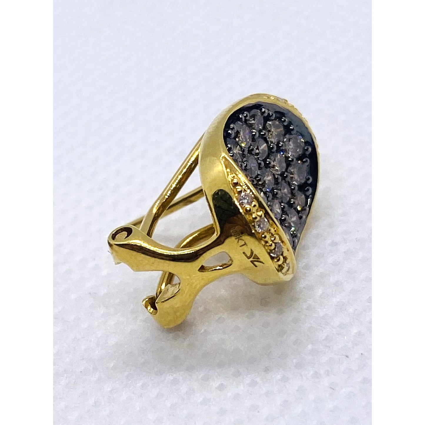 Le Vian Chocolate & Vanilla Diamond Earrings 18K Yellow Gold