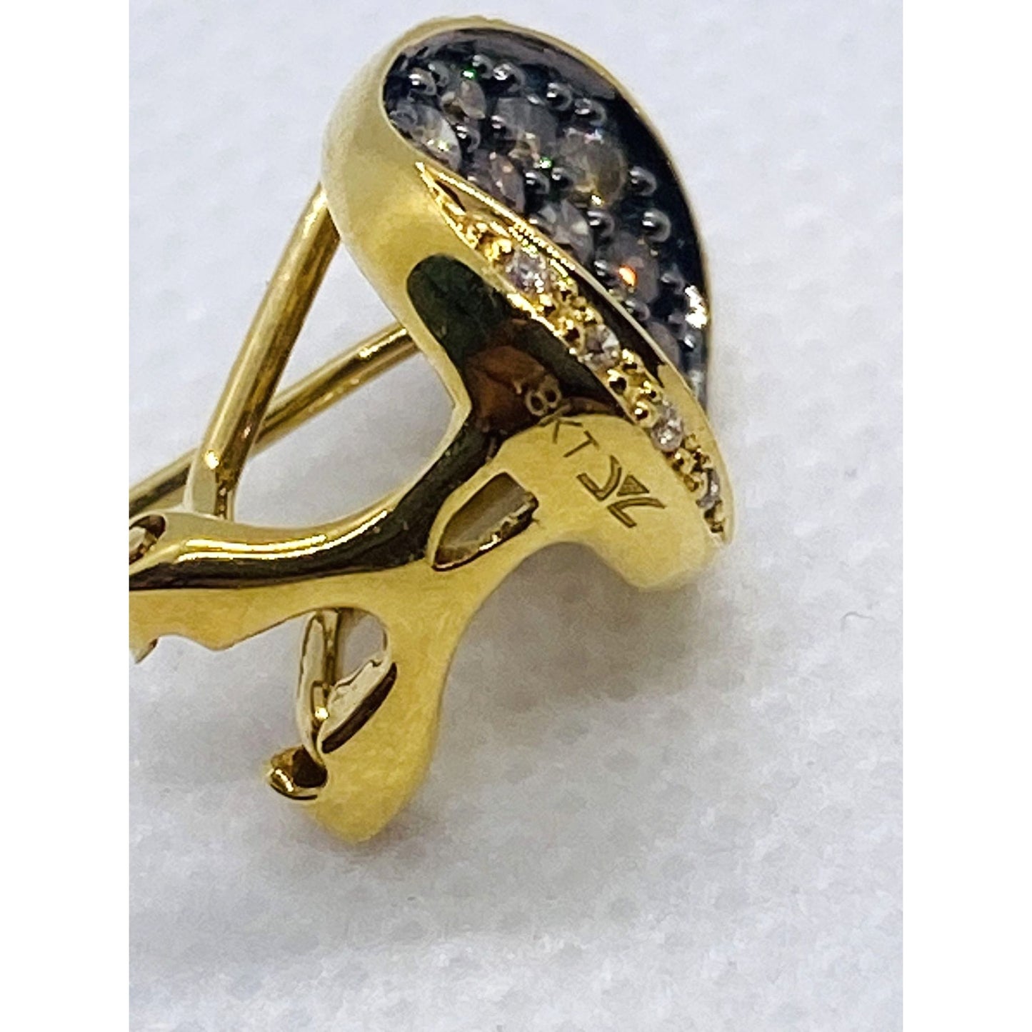 Le Vian Chocolate & Vanilla Diamond Earrings 18K Yellow Gold