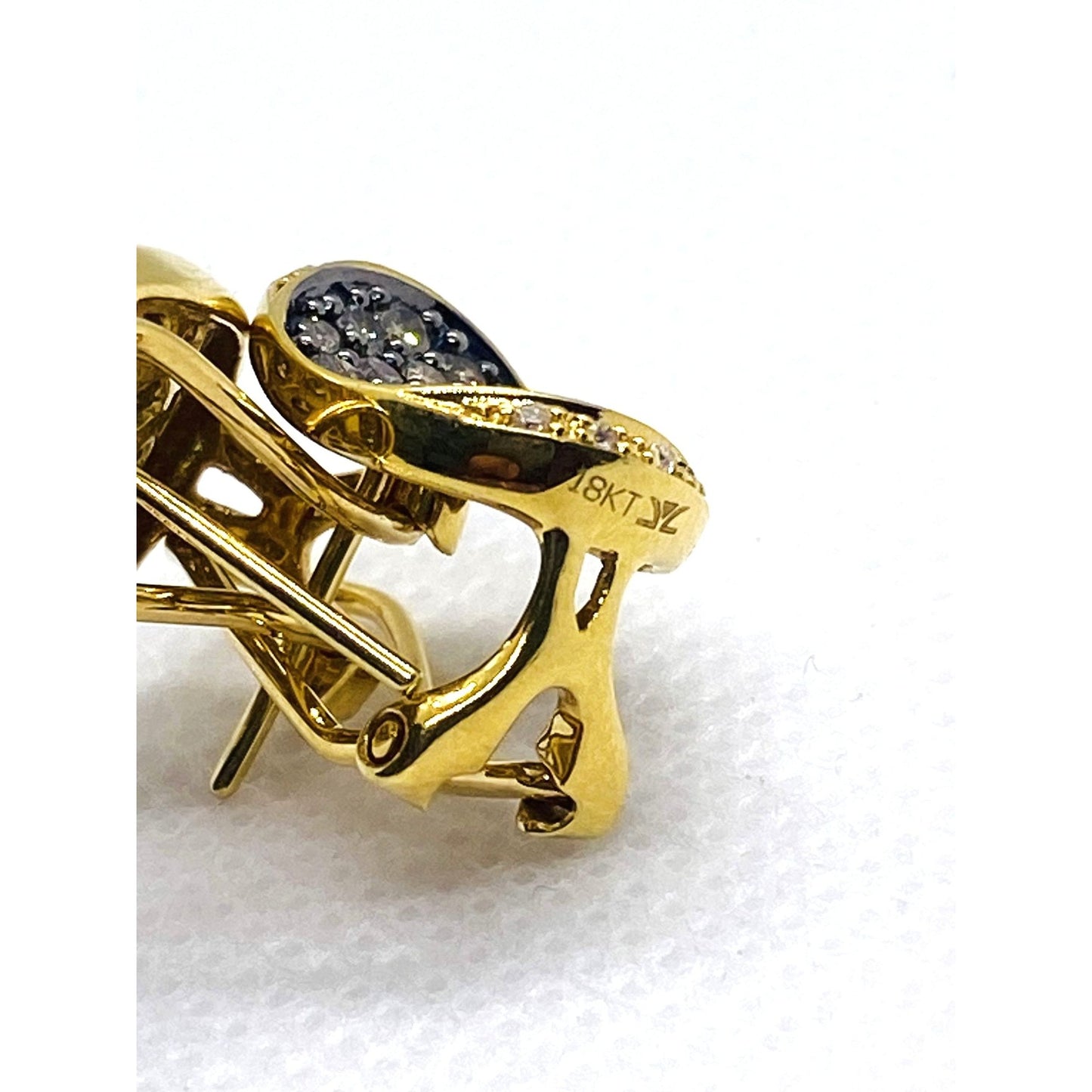 Le Vian Chocolate & Vanilla Diamond Earrings 18K Yellow Gold